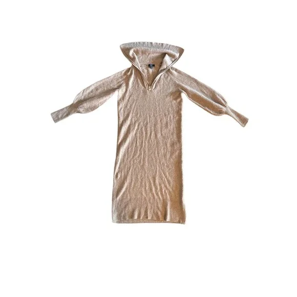 brown tunic sweater dress Thelma Ribbed Sweater Dress
